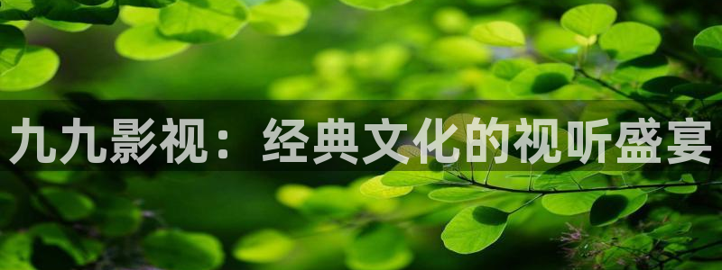小小影视新版本下载安装：九九影视：经典文化的视听盛宴